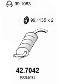 Амортизатор ASSO 42.7042