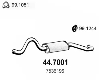 Амортизатор ASSO 44.7001