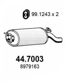 Амортизатор ASSO 44.7003