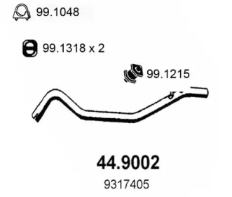 Трубка ASSO 44.9002