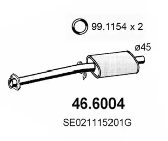 Амортизатор ASSO 46.6004