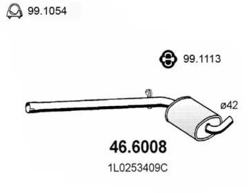 Амортизатор ASSO 46.6008