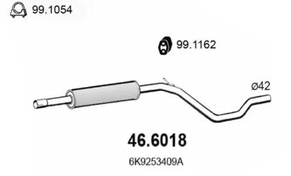 Амортизатор ASSO 46.6018