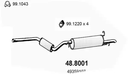 Амортизатор ASSO 48.8001