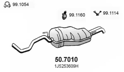 Амортизатор ASSO 50.7010