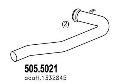Труба выхлопного газа ASSO 505.5021