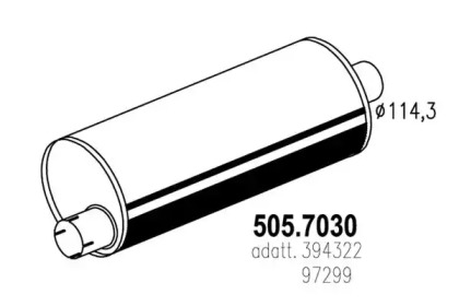 Амортизатор ASSO 505.7030