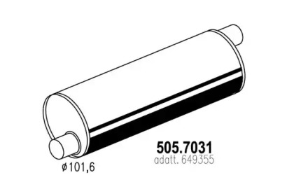 Амортизатор ASSO 505.7031