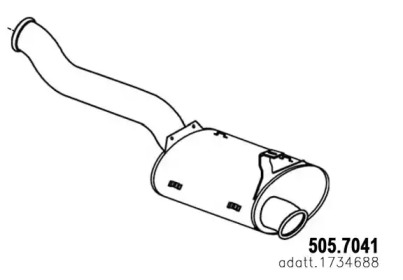 Амортизатор ASSO 505.7041