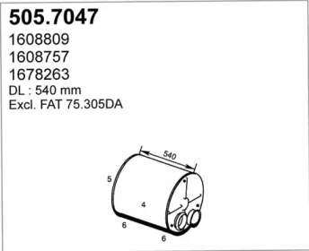 Амортизатор ASSO 505.7047