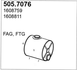 Амортизатор ASSO 505.7076