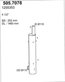 Амортизатор ASSO 505.7078