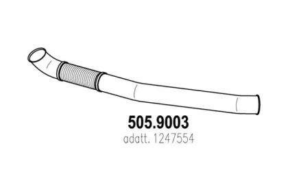 Труба выхлопного газа ASSO 505.9003