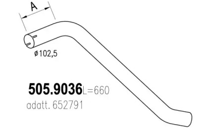 Трубка ASSO 505.9036