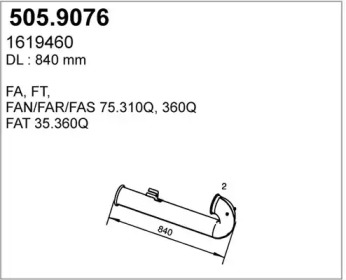 Трубка ASSO 505.9076