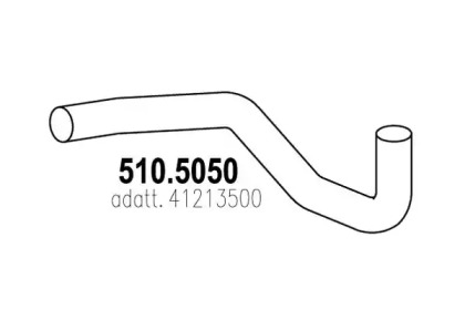 Труба выхлопного газа ASSO 510.5050