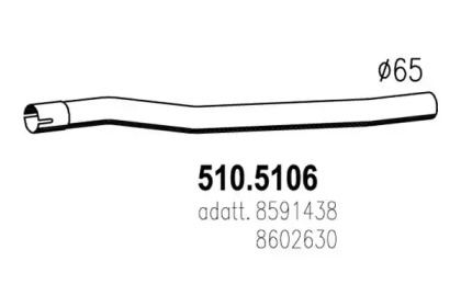 Трубка ASSO 510.5106