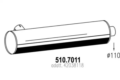 Амортизатор ASSO 510.7011