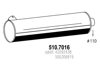 Амортизатор ASSO 510.7016