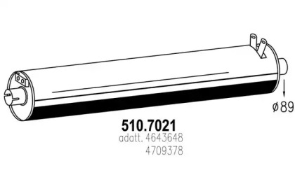 Амортизатор ASSO 510.7021