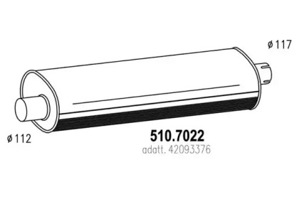 Амортизатор ASSO 510.7022