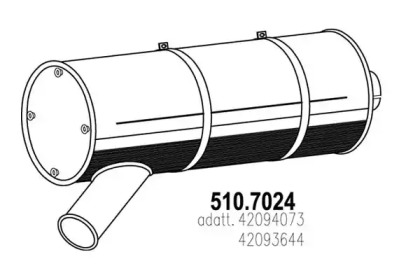 Амортизатор ASSO 510.7024