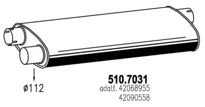 Амортизатор ASSO 510.7031