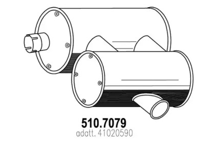 Амортизатор ASSO 510.7079