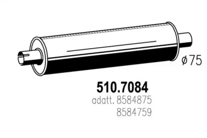 Амортизатор ASSO 510.7084