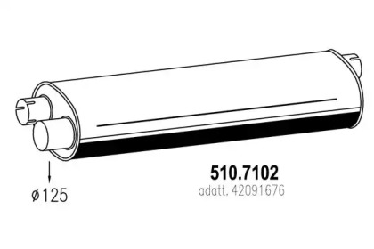 Амортизатор ASSO 510.7102