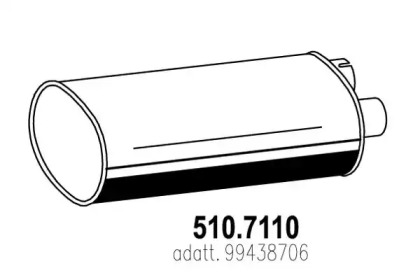 Амортизатор ASSO 510.7110