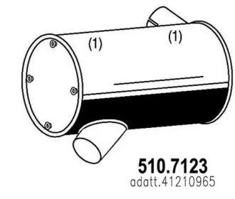 Амортизатор ASSO 510.7123