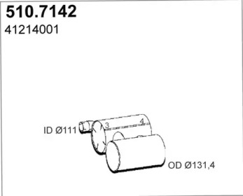 Амортизатор ASSO 510.7142