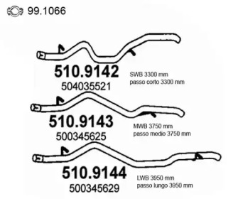 Трубка ASSO 510.9143