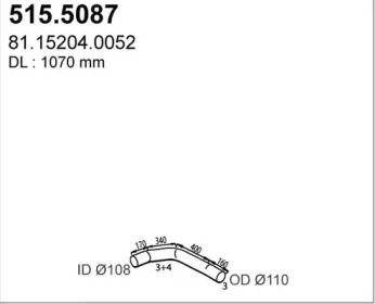 Трубка ASSO 515.5087
