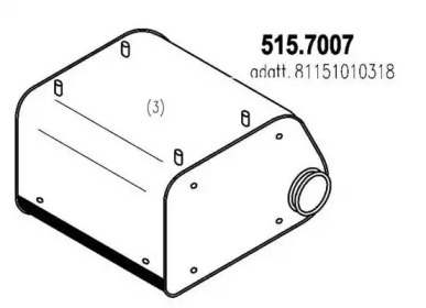 Амортизатор ASSO 515.7007