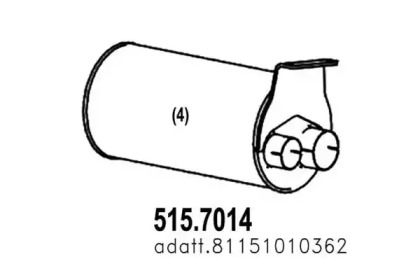 Амортизатор ASSO 515.7014