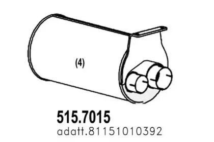 Амортизатор ASSO 515.7015