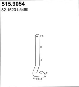 Трубка ASSO 515.9054