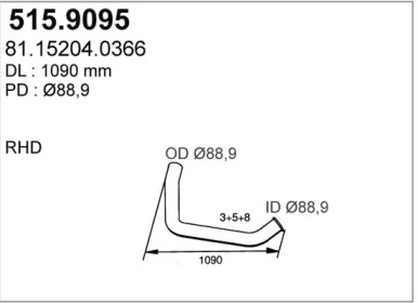 Трубка ASSO 515.9095