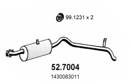 Амортизатор ASSO 52.7004