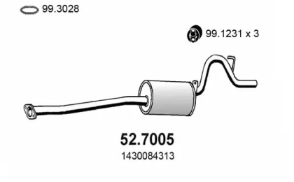 Амортизатор ASSO 52.7005