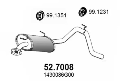 Амортизатор ASSO 52.7008