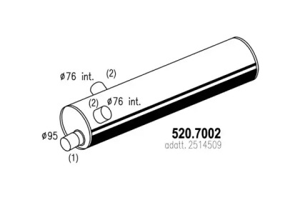 Амортизатор ASSO 520.7002