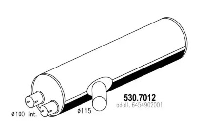 Амортизатор ASSO 530.7012