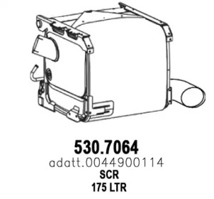 Сажевый / частичный фильтр, система выхлопа ОГ ASSO 530.7064