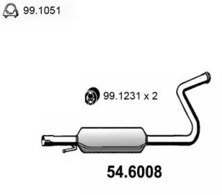 Амортизатор ASSO 54.6008