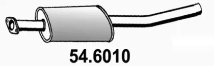 Средний глушитель выхлопных газов ASSO 54.6010