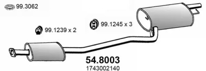 Амортизатор ASSO 54.8003