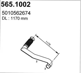 Трубка ASSO 565.1002